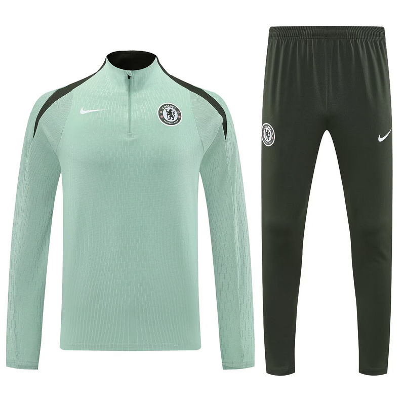 25-26 Chelsea Green Training Kits Long Football Track suits