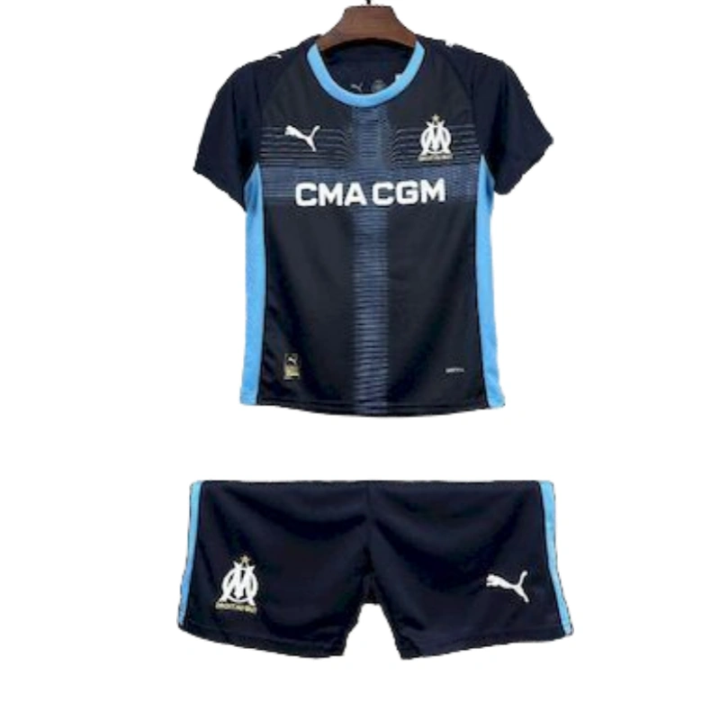 25-26 Marseille Away Kids Football jersey kit 2025-26 Fan version - Image 4