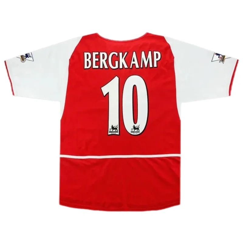 02-04 Arsenal Bergkamp #10 Retro Jersey Home - Image 4