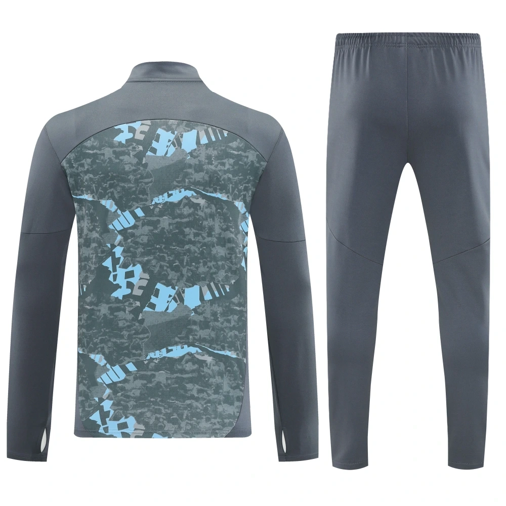 Manchester City Authentic Training Kit (Sweatshirt+Pants)Grey 2025-26 - Image 5