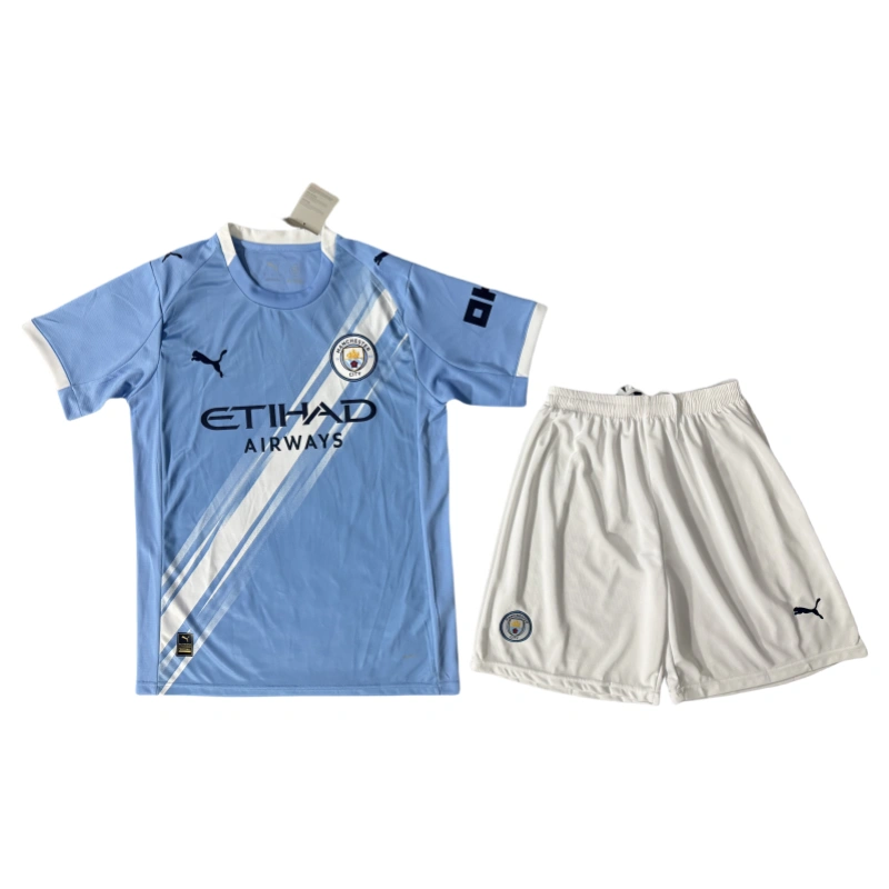 Manchester city Home Fan Soccer jerseys Kit 2025-26 - Image 4