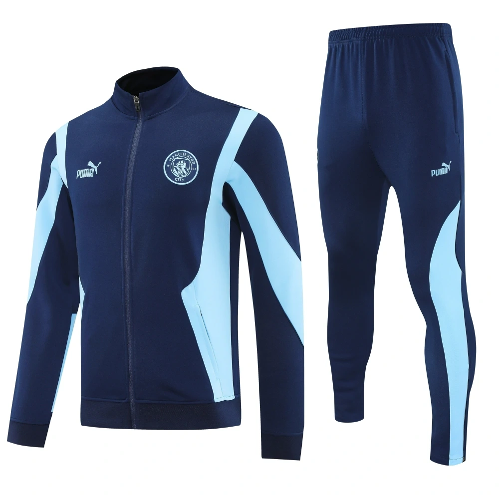 Manchester City Training Kit (jacket+Pants) Royalblue 2025-26 - Image 4