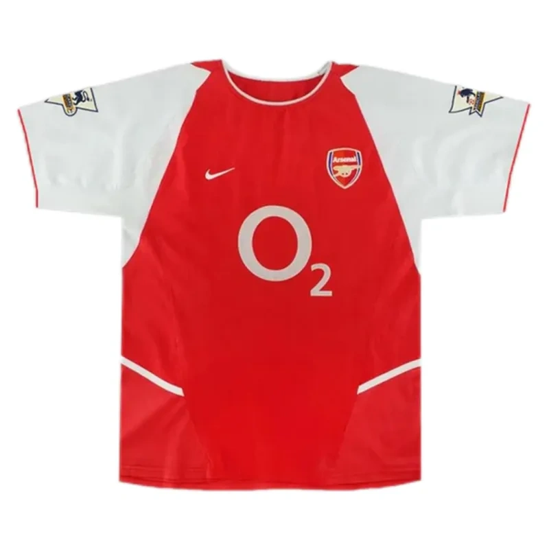 02-04 Arsenal LJUNGBERG #8 Retro Jersey Home - Image 5