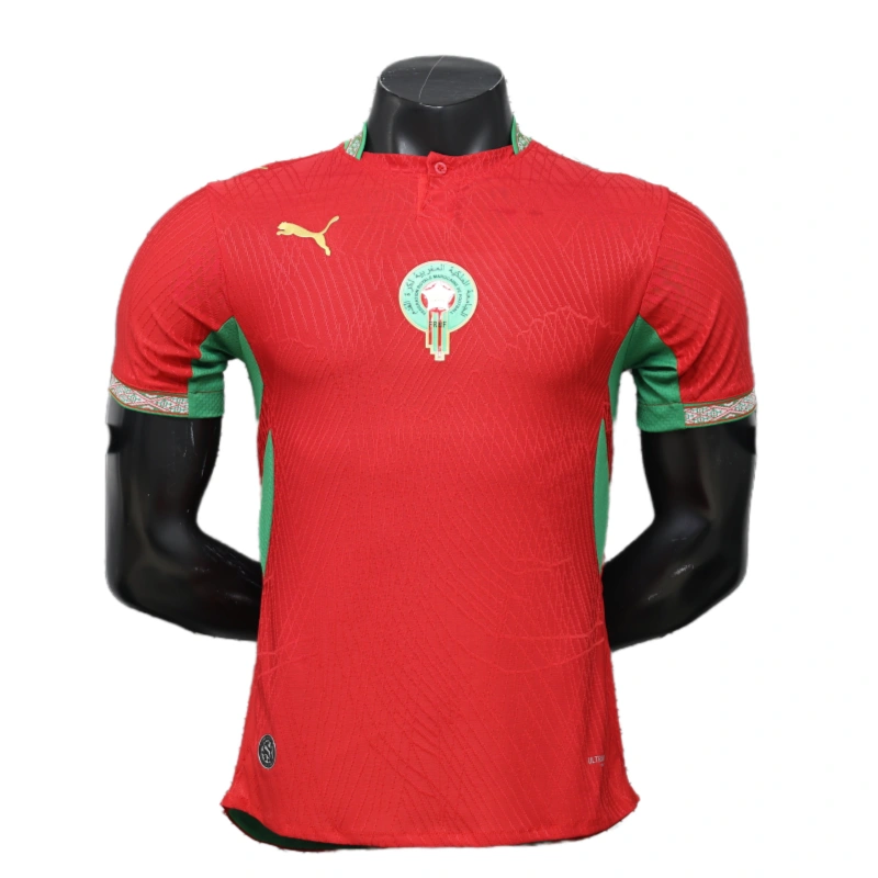 Morocco World Cup 2026 Home Short Sleeve Kit & Jersey Player Version - Image 4