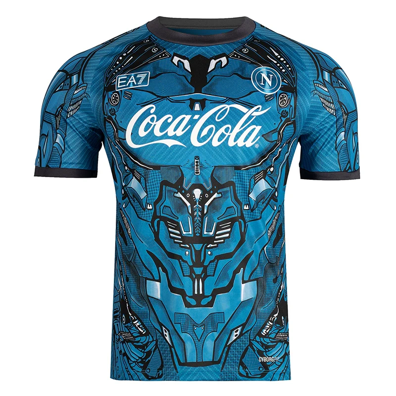 Napoli Pre match training uniform Football Shirt 2025-26 Fan Version - Image 4