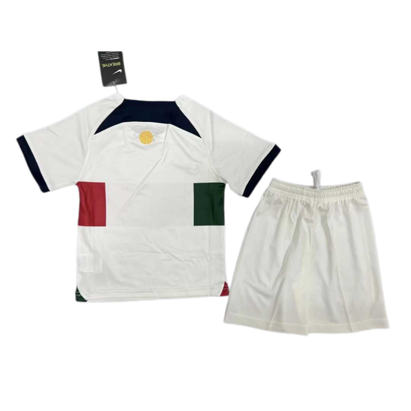 2022 Portugal Away Retro Kids Football jersey Kit - Image 5