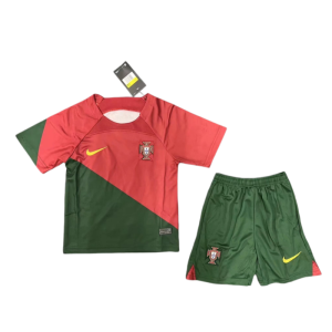 2022 Portugal Home Retro Kids Football jersey Kit Fan Version
