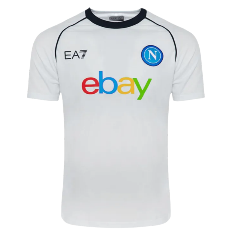 2023/24 Napoli Pre-Match Jersey White - Image 4