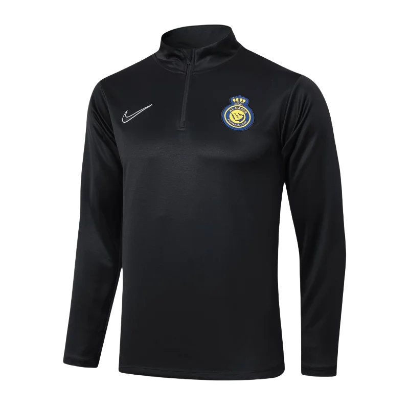 2024/2025 Al-Nassr Half-Pull Training Suit Black Football Shirt - Image 5
