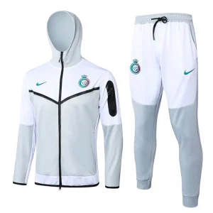 2024/2025 Al-Nassr Long Zipped Jacket Light Grey Football Shirt