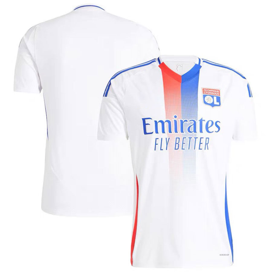 2024/2025 Lyon Home Football Shirt - Image 4