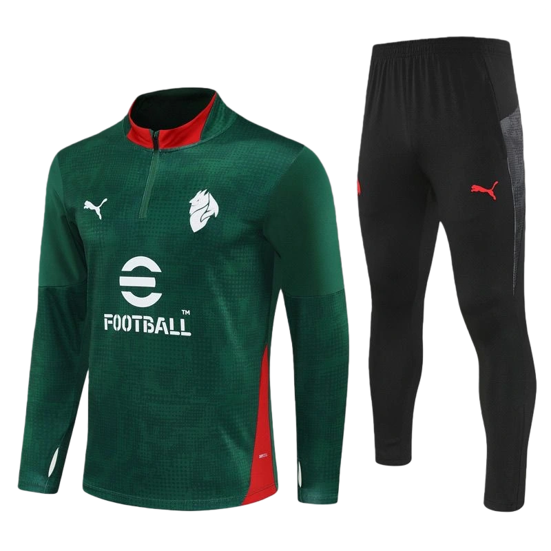 2025-26 AC Milan Training Kit (Sweatshirt+Pants) Blue - Image 4