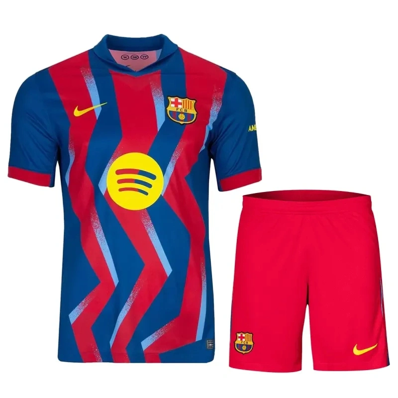 2025-26 Barcelona Fourth Away Football shirt Kit Fan version - Image 4