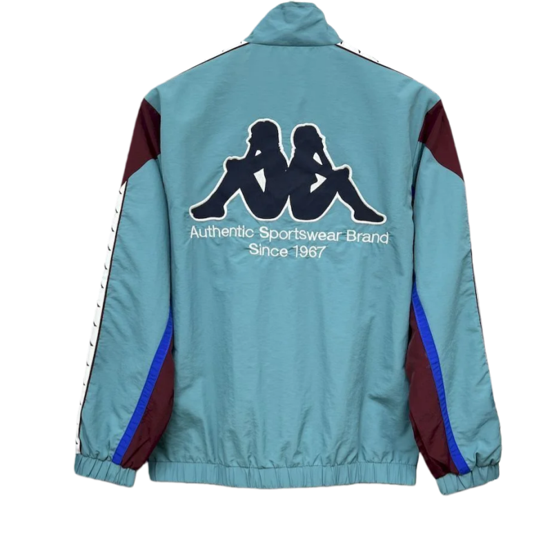 2025-26 Barcelona Retro Training Windbreaker jacket Green - Image 5