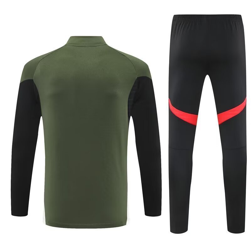 2025-26 Bayern Munich Green Training Kits Long Football Track suits - Image 5