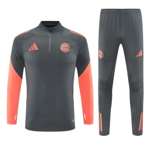 2025-26 Bayern Munich Grey Training Kits Long Football Track suits