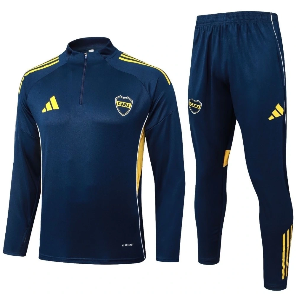 2025-26 Boca juniors Training Kit (sweatshirt+Pants) Blue - Image 4