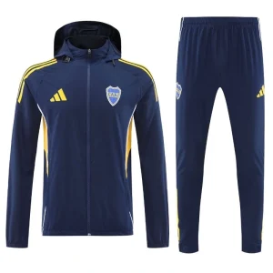 2025-26 Boca juniors Windbreaker Hoodie jacket With Pants Blue