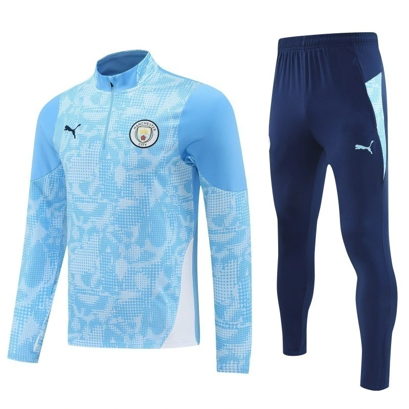 2025-26 Manchester City Training Kit (Sweatshirt+Pants) Blue