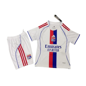 2025-26 olympique Lyonnais Home Kids Football jersey Kit Fan version