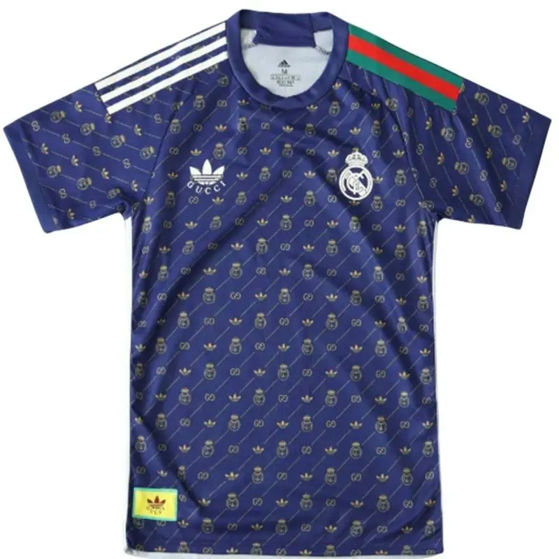 2025-26 Real Madrid X Gucci Joint Special Edition Jersey Player version - Image 4