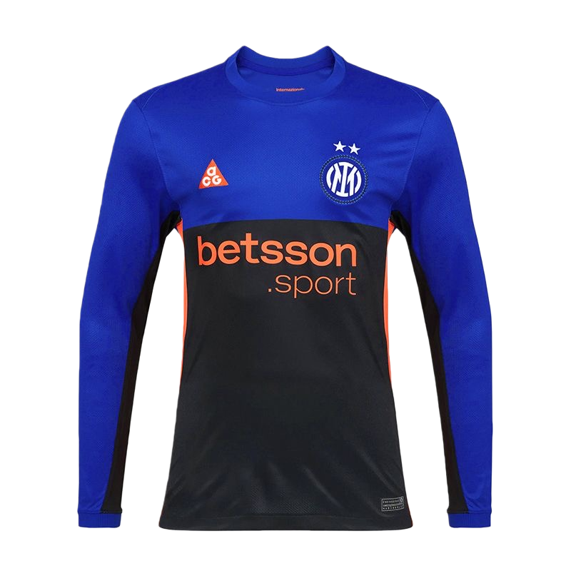 2025-26Inter Milan Fourth Away ACG Long sleeved Soccer Jersey Fan edition - Image 4