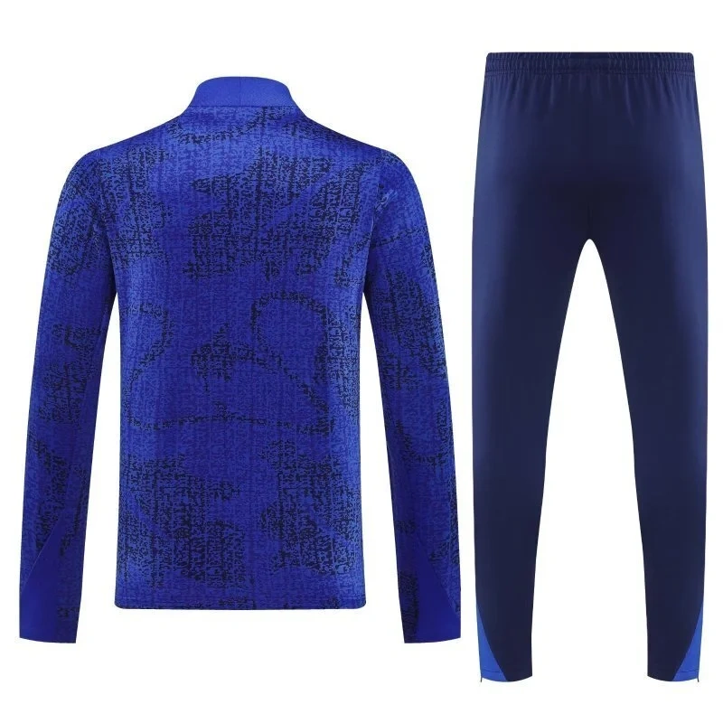 2026 France World cup Training Kit (Sweatshirt +Pants) Blue - Image 5