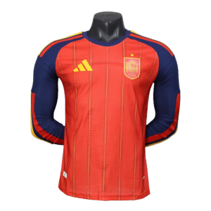 2026 Spain World Cup Home Long Sleeve Soccer Shirt Player edition