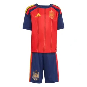 2026 Spain World Cup Kids Home Soccer Shirt Kit Fan Edition