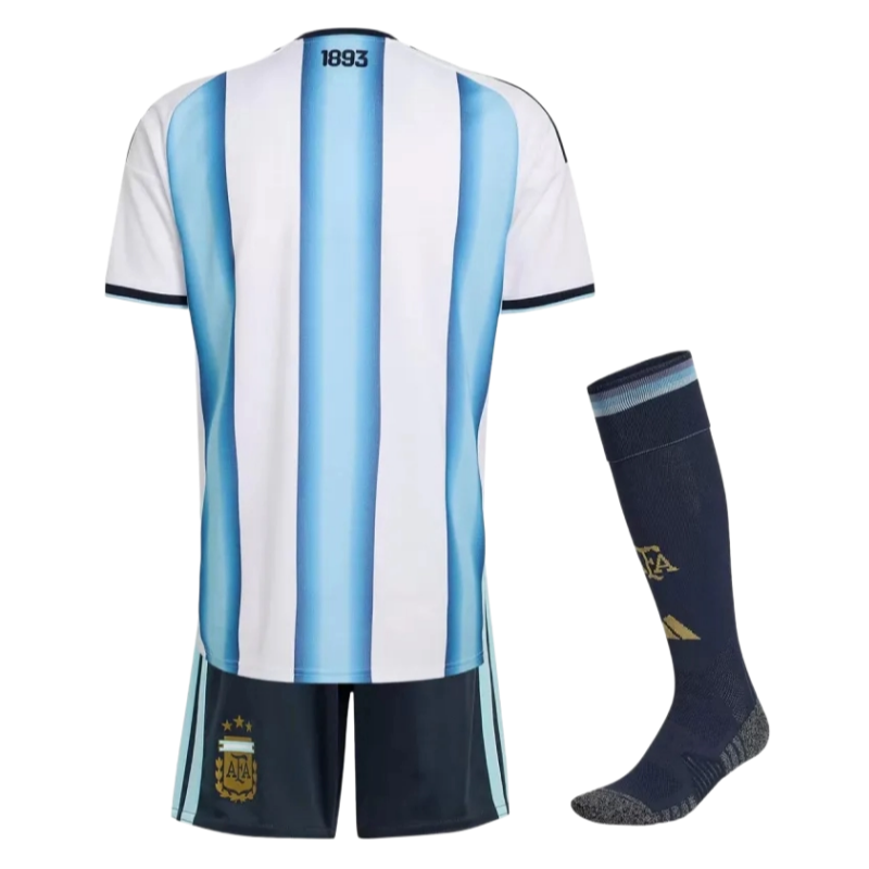 2026 World Cup Argentina Home Kids Full Kit Football jersey Fan edition - Image 5