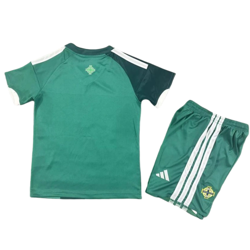 2026 World Cup Northern Ireland Home Kids Soccer Jersey Kit Fan version Jersey+Shorts - Image 5