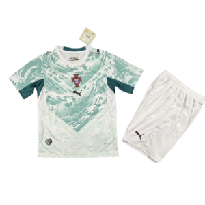 2026 World Cup Portugal Away Kids Football Uniform Kit Jersey+Shorts