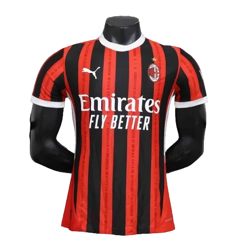 24-25 AC Milan Home Soccer Jersey Player Version - Image 4