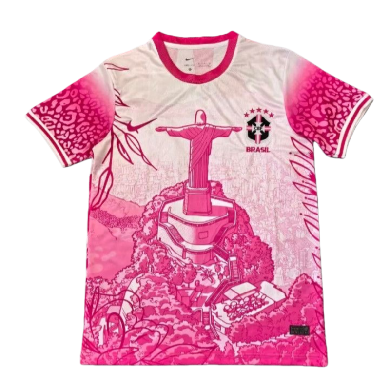 2025-26 Neymar Brazil Pink Special Edition Football Shirt Fan Edition