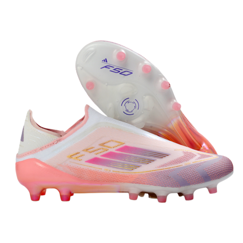 F50 shoeless fully knitted waterproof AG Football Shoes