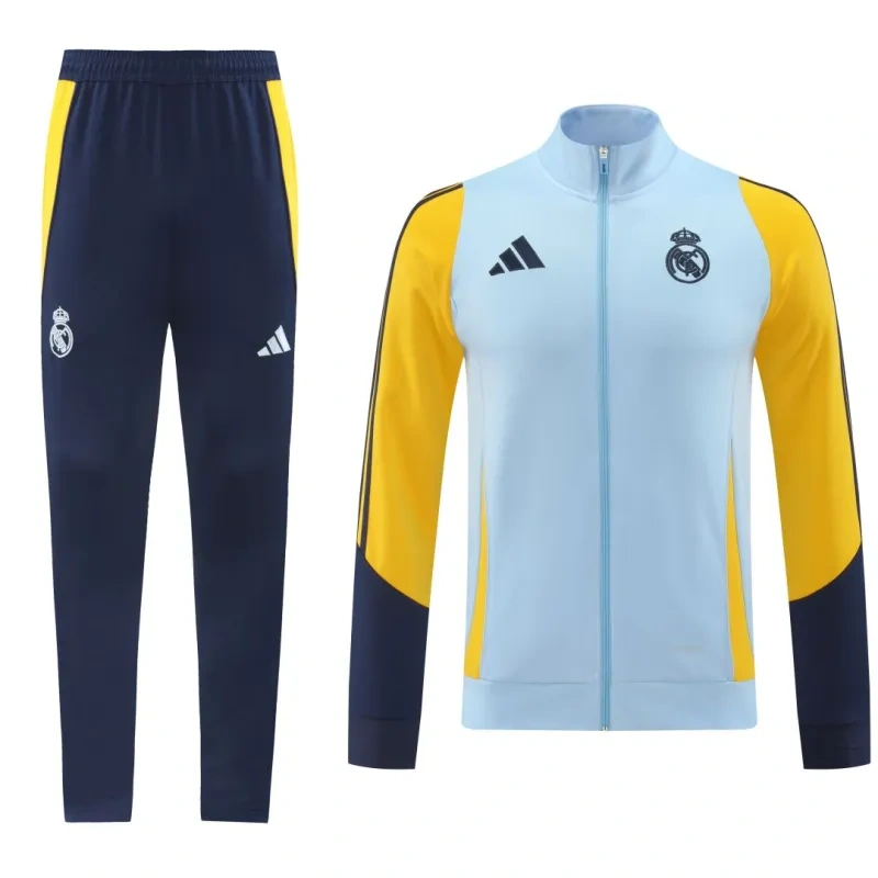 2024-25 Real Madrid Zipper Sweatshirt Kit(Top+Pants)