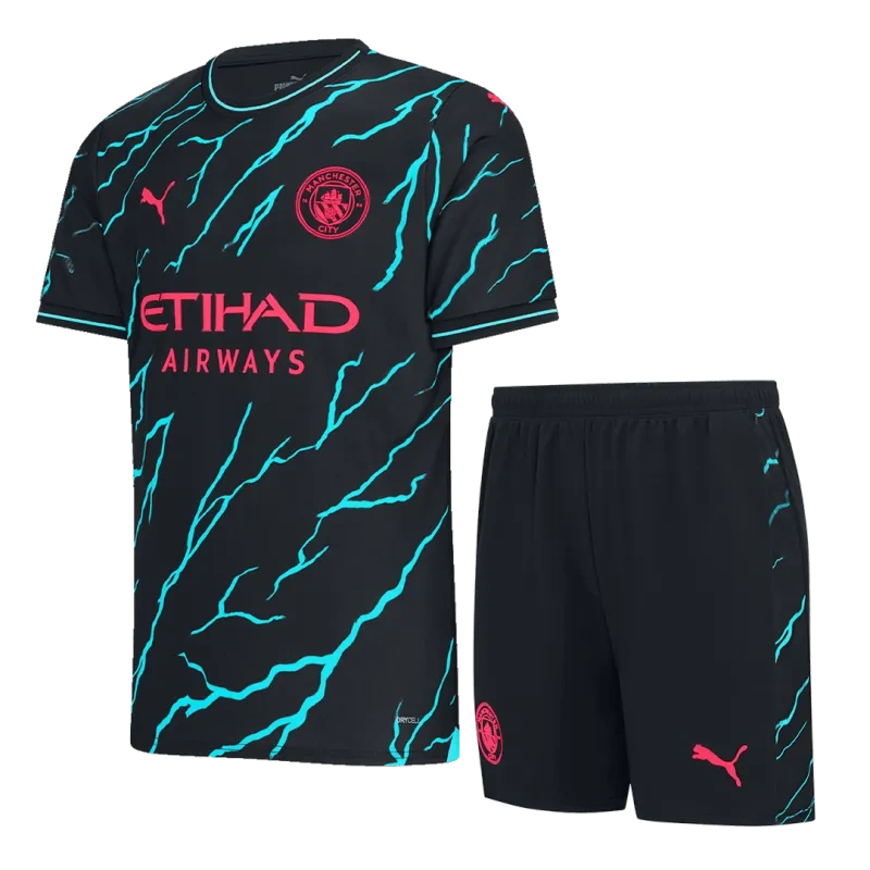 2023/24 Manchester City Third Away Kit Jersey+Shorts