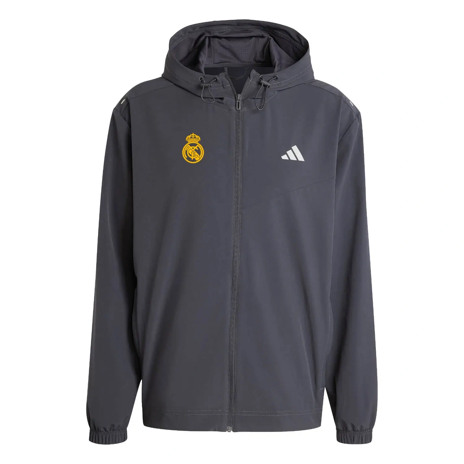 24/25 season Real Madrid men's charcoal grey sports jacket