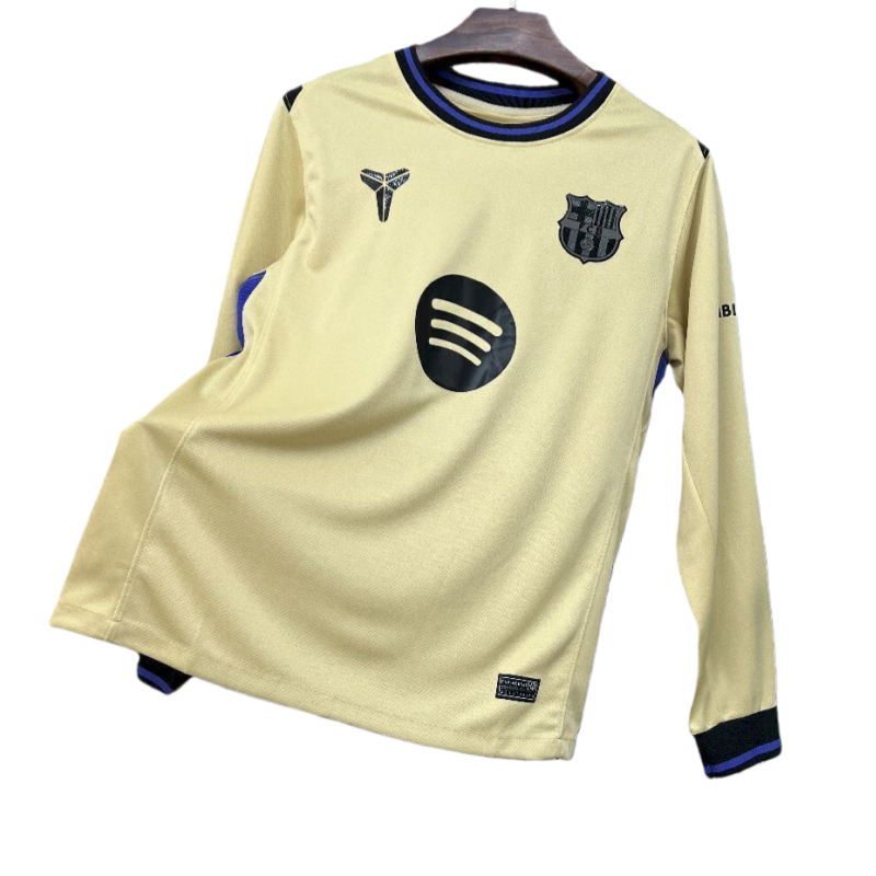 Barcelona Away Long sleeves Football Jersey 2025-26 Fan version