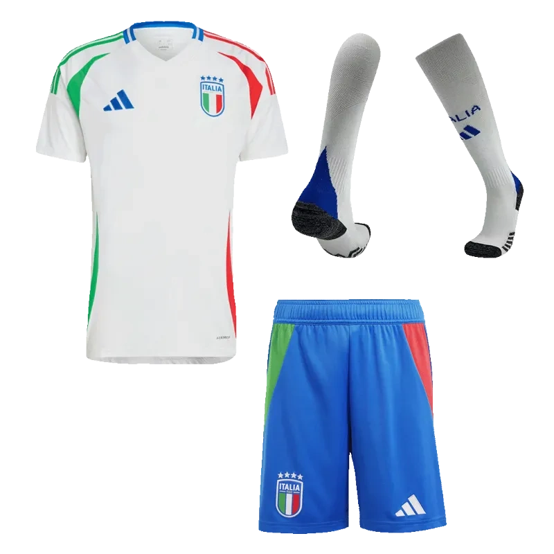Italy Away Whole Kit(Jersey+Shorts+Socks) Euro 2024