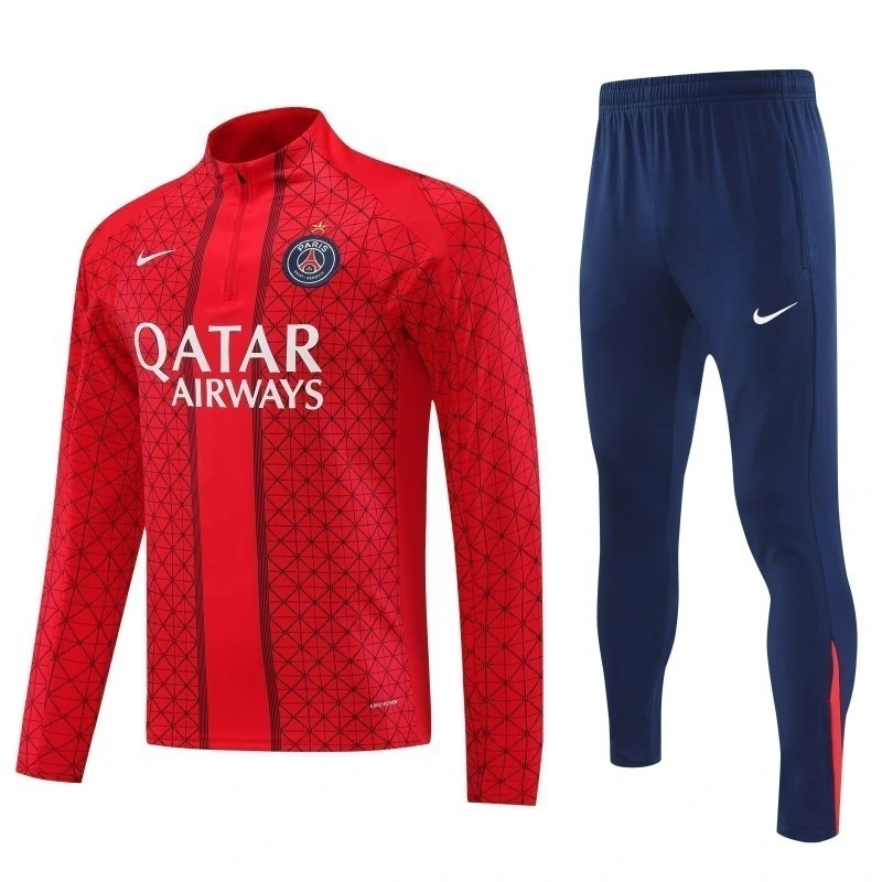 25-26 PSG Training Kit (sweatshirt+Pants) Red