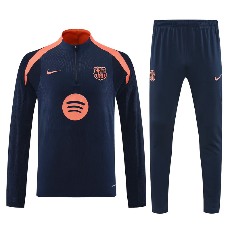 25-26 Barcelona Navy&Orange Training Kits Football Track suits