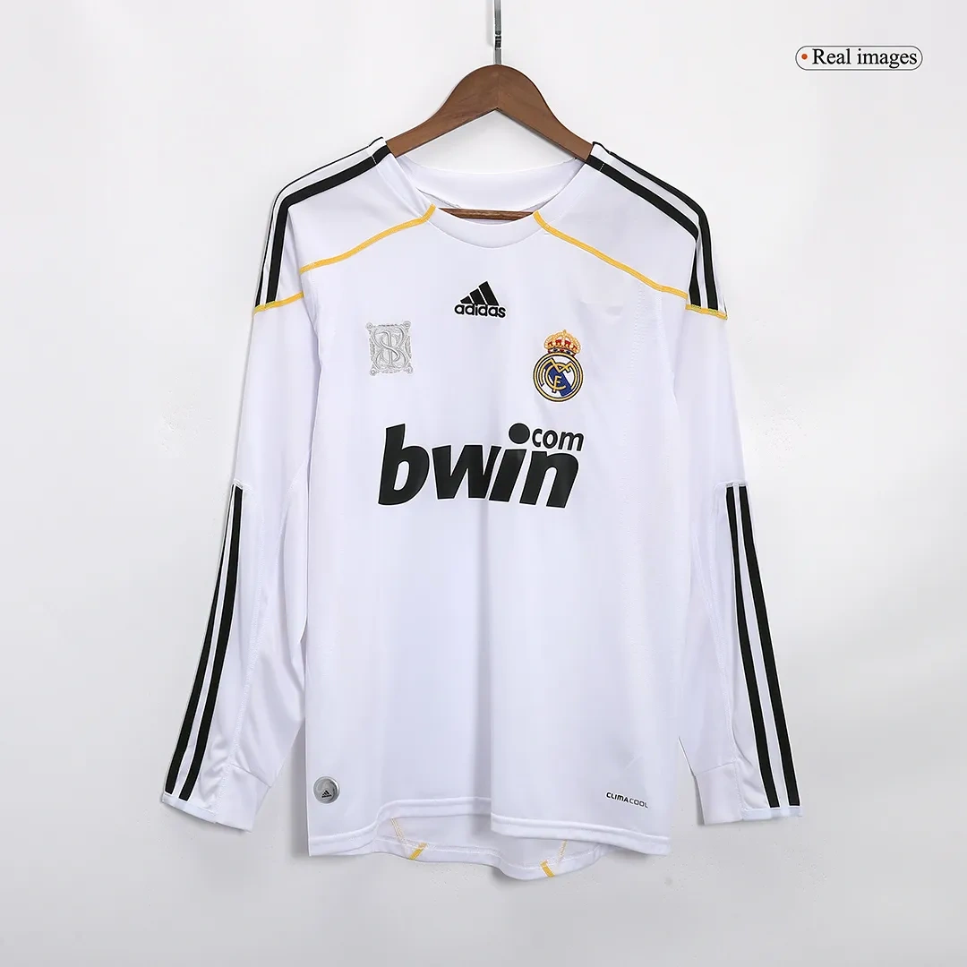 2009/10 Real Madrid Retro Home Long Sleeve Jersey