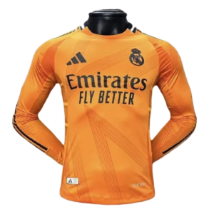 24-25 Real Madrid Away Soccer Jersey Player Edition Long Sleeve