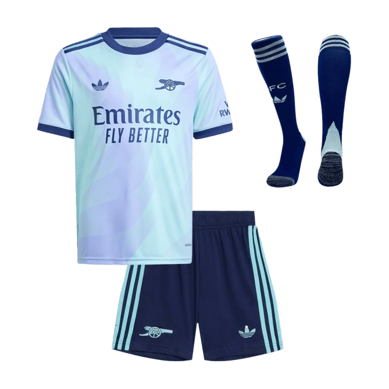 Kids Arsenal Custom Third Away Full Soccer Kits 2024-25